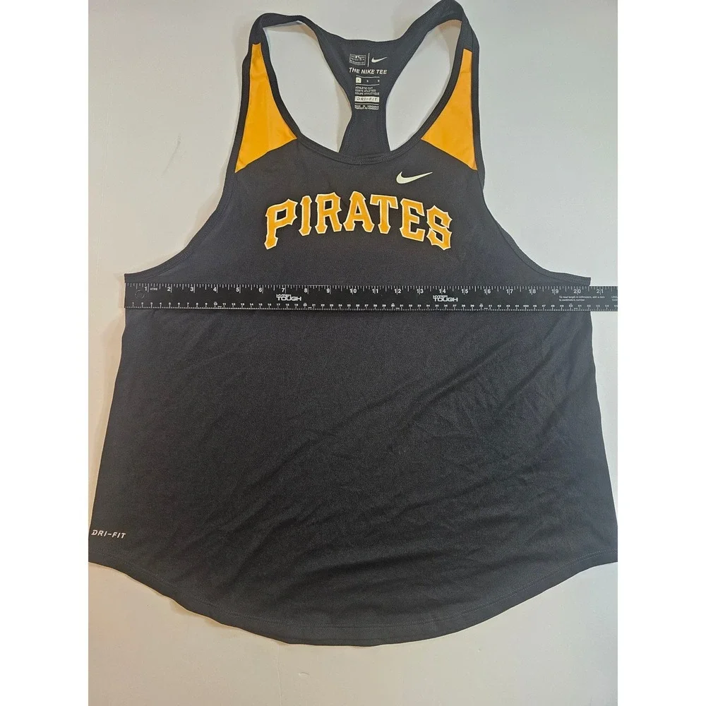 Nike Pittsburgh Pirates Dri-FIT Tank Top Womens Large‎ Black MLB Racerback